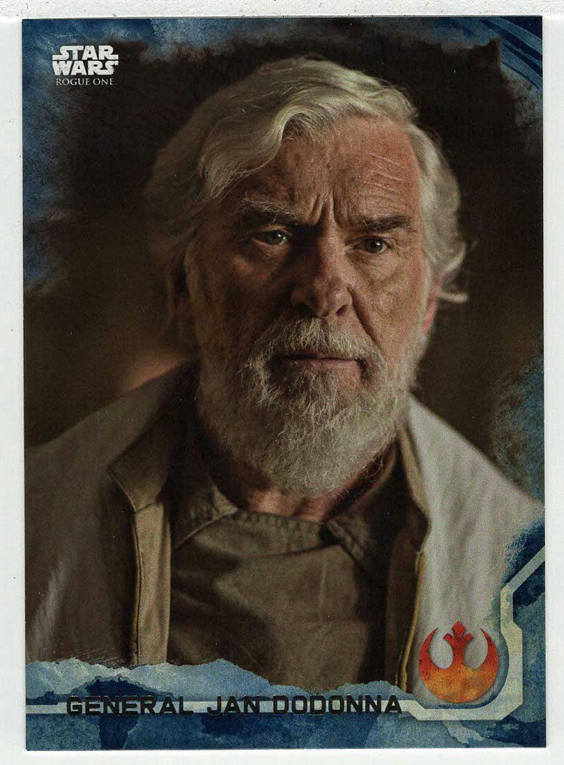 General Jan Dodonna (Trading Card) - Star Wars - A Star Wars Story Series 1 : Rogue One BLUE - 2016 Topps # 17 - Mint