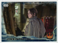 Jyn's Departure (Trading Card) - Star Wars - A Star Wars Story Series 1 : Rogue One BLUE - 2016 Topps # 51 - Mint