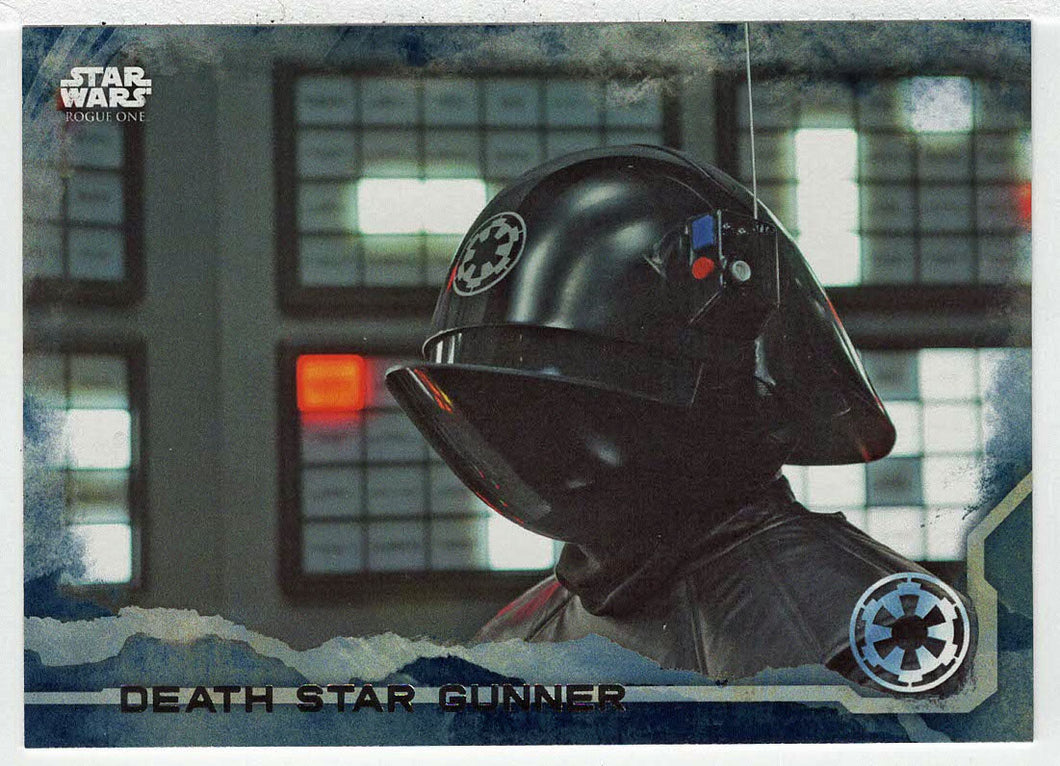 Death Star Gunner (Trading Card) - Star Wars - A Star Wars Story Series 1 : Rogue One BLUE - 2016 Topps # 65 - Mint