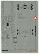 U-Wing - Blueprints of Ships and Vehicles (Trading Card) - Star Wars - A Star Wars Story Series 1 : Rogue One - 2016 Topps # BP1 - Mint