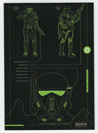 Death Trooper - Blueprints of Ships and Vehicles (Trading Card) - Star Wars - A Star Wars Story Series 1 : Rogue One - 2016 Topps # BP3 - Mint