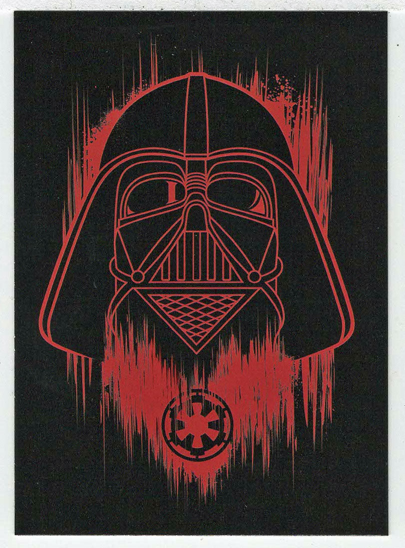 Darth Vader Mask on Red - Darth Vader Continuity (Trading Card) - Star Wars - A Star Wars Story Series 1 : Rogue One - 2016 Topps # 9 - Mint