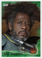 Saw Gerrera (Trading Card) - Star Wars - A Star Wars Story Series 1 : Rogue One GREEN - 2016 Topps # 6 - Mint