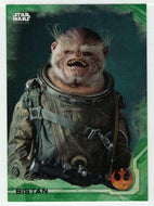 Bistan (Trading Card) - Star Wars - A Star Wars Story Series 1 : Rogue One GREEN - 2016 Topps # 7 - Mint