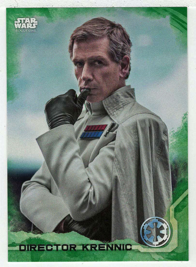 Director Krennic (Trading Card) - Star Wars - A Star Wars Story Series 1 : Rogue One GREEN - 2016 Topps # 13 - Mint