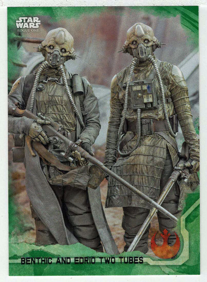 Benthic and Edrio Two Tubes (Trading Card) - Star Wars - A Star Wars Story Series 1 : Rogue One GREEN - 2016 Topps # 18 - Mint