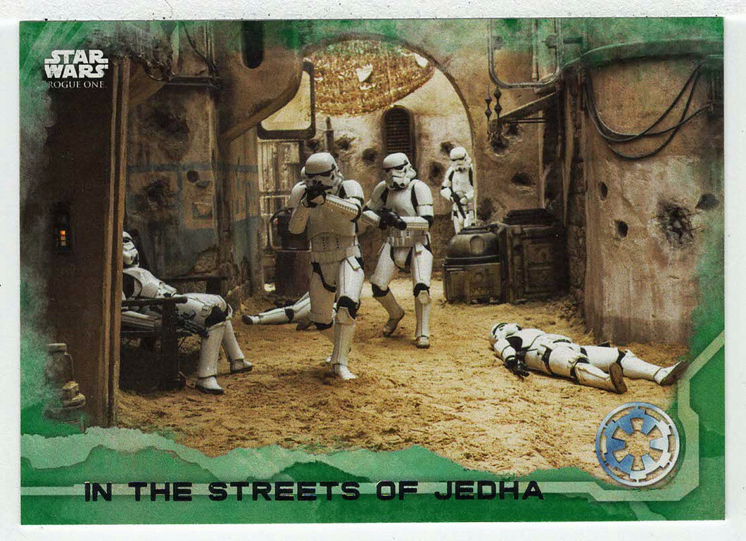 In The Streets of Jedha (Trading Card) - Star Wars - A Star Wars Story Series 1 : Rogue One GREEN - 2016 Topps # 33 - Mint