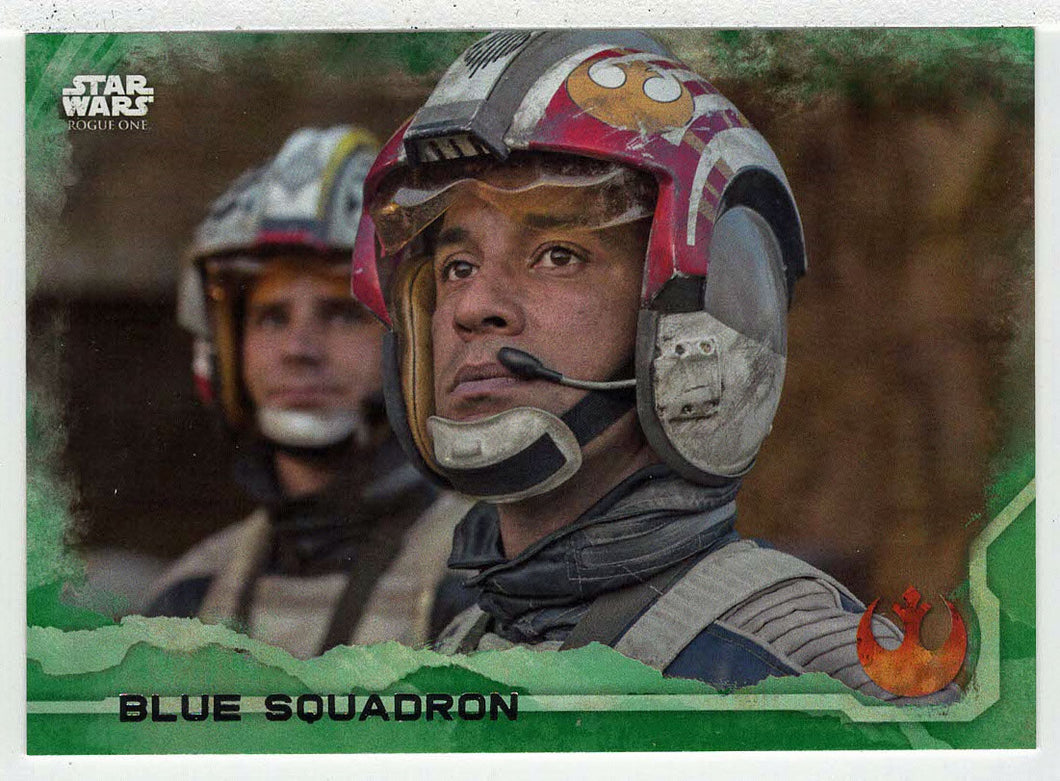 Blue Squadron (Trading Card) - Star Wars - A Star Wars Story Series 1 : Rogue One GREEN - 2016 Topps # 37 - Mint