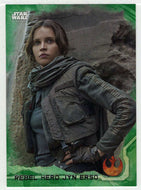 Rebel Hero Jyn Erso (Trading Card) - Star Wars - A Star Wars Story Series 1 : Rogue One GREEN - 2016 Topps # 46 - Mint
