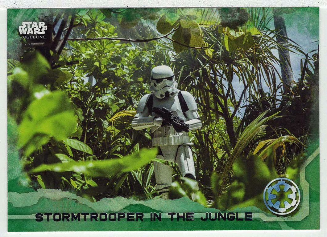 Stormtrooper in The Jungle (Trading Card) - Star Wars - A Star Wars Story Series 1 : Rogue One GREEN - 2016 Topps # 69 - Mint