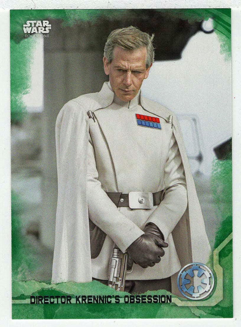 Director Krennic's Obsession (Trading Card) - Star Wars - A Star Wars Story Series 1 : Rogue One GREEN - 2016 Topps # 83 - Mint