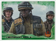 Lieutenant Sefla (Trading Card) - Star Wars - A Star Wars Story Series 1 : Rogue One GREEN - 2016 Topps # 86 - Mint