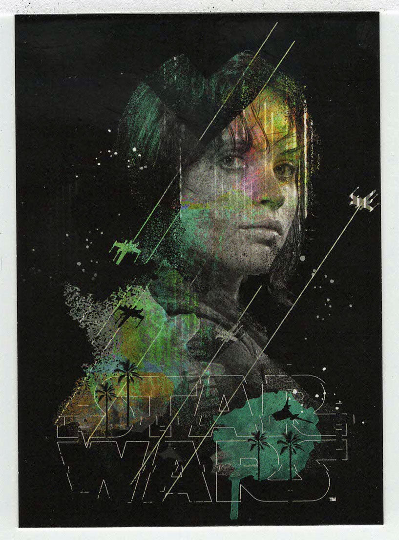 Jyn Erso - Gallery (Trading Card) - Star Wars - A Star Wars Story Series 1 : Rogue One - 2016 Topps # G7 - Mint