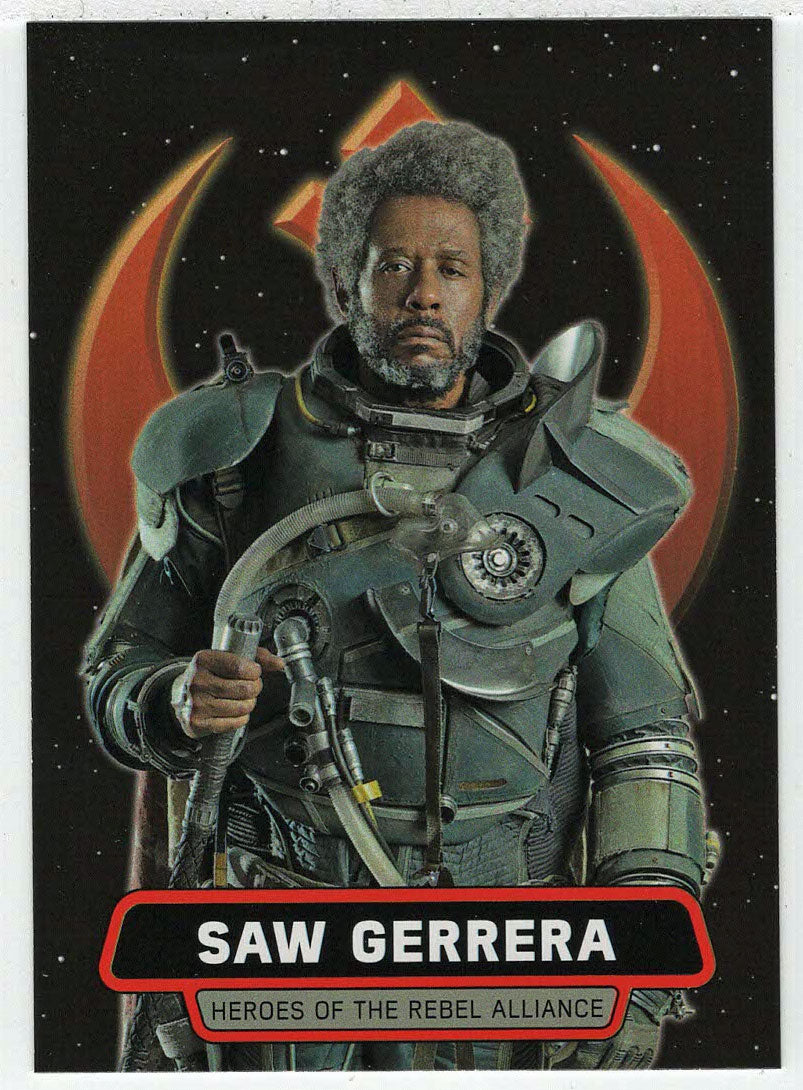 Saw Gerrera - Heroes of The Rebel Alliance (Trading Card) - Star Wars - A Star Wars Story Series 1 : Rogue One - 2016 Topps # HR8 - Mint