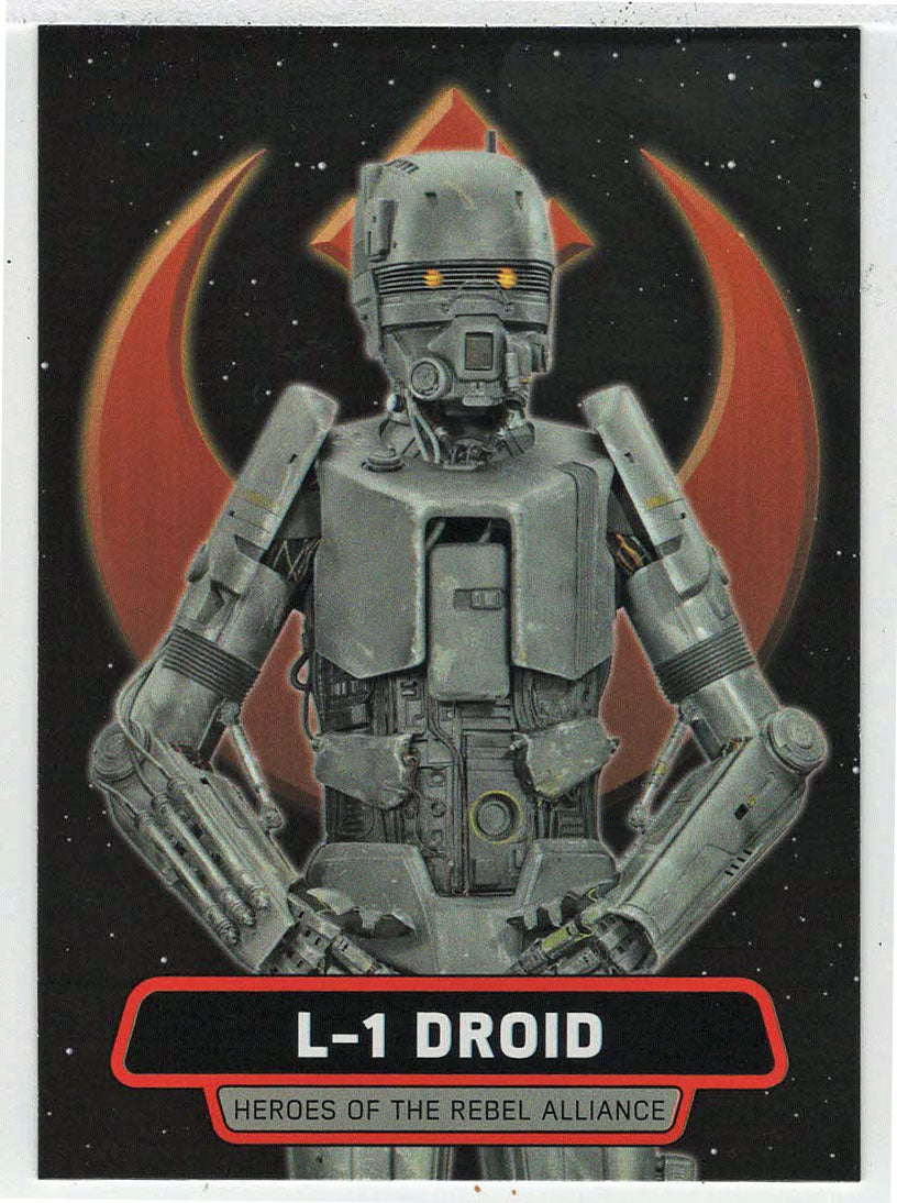 L-1 Droid - Heroes of The Rebel Alliance (Trading Card) - Star Wars - A Star Wars Story Series 1 : Rogue One - 2016 Topps # HR13 - Mint