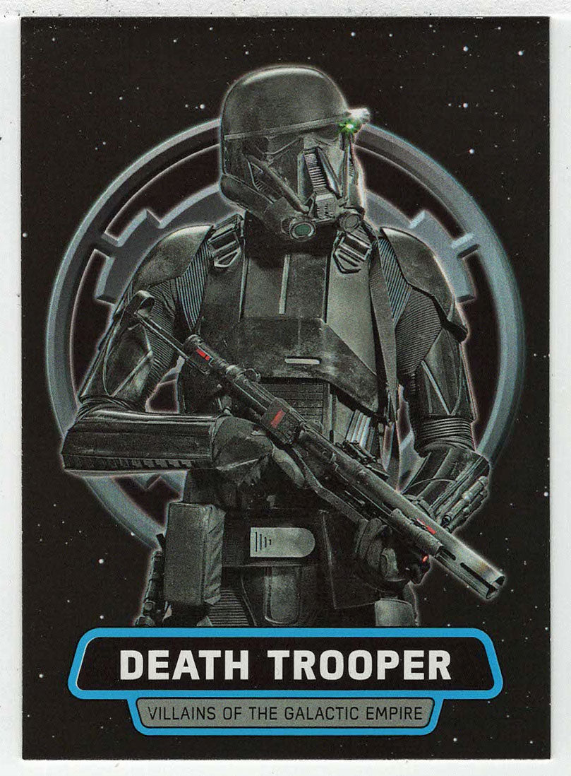 Death Trooper - Villains of The Galactic Empire (Trading Card) - Star Wars - A Star Wars Story Series 1 : Rogue One - 2016 Topps # VE2 - Mint