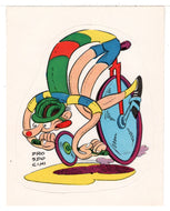 Crazy Cycling (Trading Card - Sticker) Figurine Super Stickers - 1979 Panini - Mint