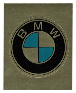 Automobile Manufacturers - BMW - Gold (Trading Card - Sticker) Figurine Super Stickers - 1979 Panini - Mint