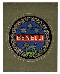 Automobile Manufacturers - Benelli - Gold (Trading Card - Sticker) Figurine Super Stickers - 1979 Panini - Mint