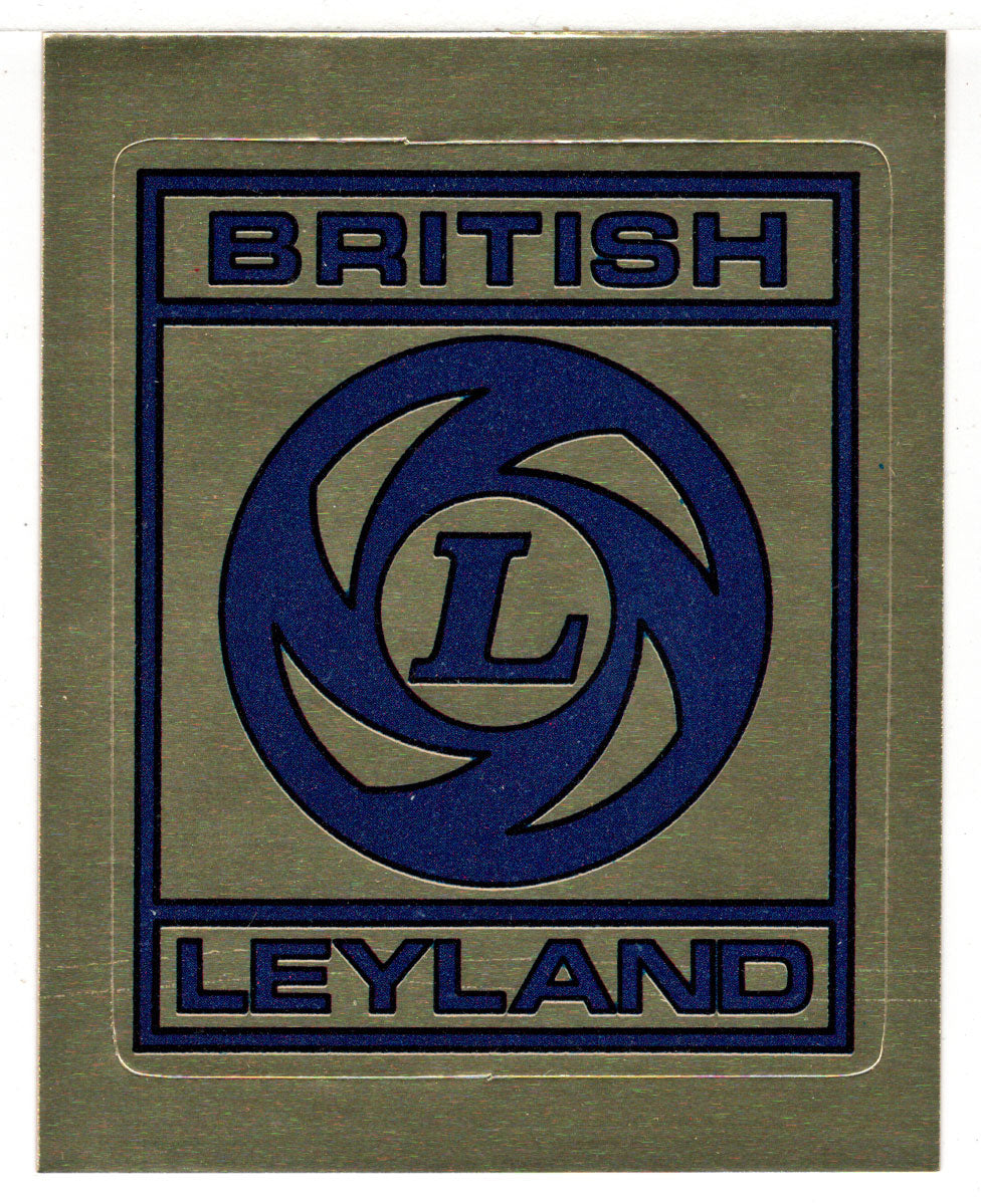 Automobile Manufacturers - British Leyland - Gold (Trading Card - Sticker) Figurine Super Stickers - 1979 Panini - Mint