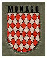 Monaco Crest - Gold (Trading Card - Sticker) Figurine Super Stickers - 1979 Panini - Mint