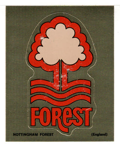 Nottingham Forest - Gold (Trading Card - Sticker) Figurine Super Stickers - 1979 Panini - Mint