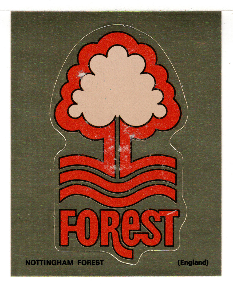 Nottingham Forest - Gold (Trading Card - Sticker) Figurine Super Stickers - 1979 Panini - Mint