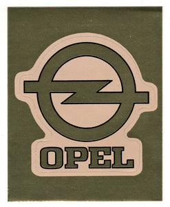 Automobile Manufacturers - Opel - Gold (Trading Card - Sticker) Figurine Super Stickers - 1979 Panini - Mint