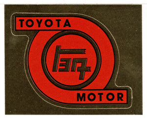 Automobile Manufacturers - Toyota - Gold (Trading Card - Sticker) Figurine Super Stickers - 1979 Panini - Mint