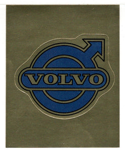 Automobile Manufacturers - Volvo - Gold (Trading Card - Sticker) Figurine Super Stickers - 1979 Panini - Mint