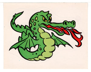 Green Dragon (Trading Card - Sticker) Figurine Super Stickers - 1979 Panini - Mint