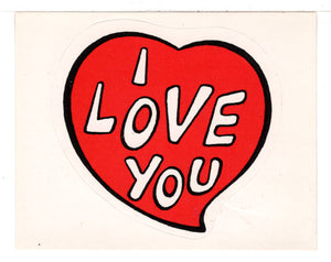I Love You (Trading Card - Sticker) Figurine Super Stickers - 1979 Panini - Mint