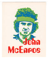 Celebrities - John McEnroe (Trading Card - Sticker) Figurine Super Stickers - 1979 Panini - Mint