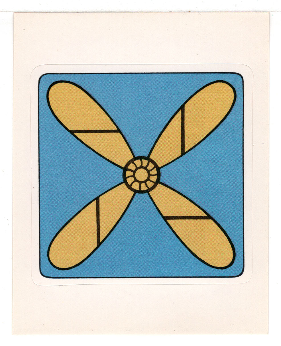 Propeller - 4 Blades (Trading Card - Sticker) Figurine Super Stickers - 1979 Panini - Mint