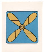 Propeller - 4 Blades (Trading Card - Sticker) Figurine Super Stickers - 1979 Panini - Mint
