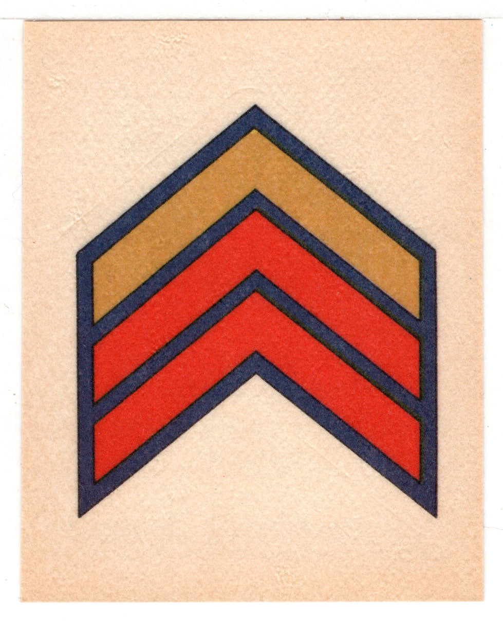 Sergeant Stripes in Colour (Trading Card - Sticker) Figurine Super Stickers - 1979 Panini - Mint
