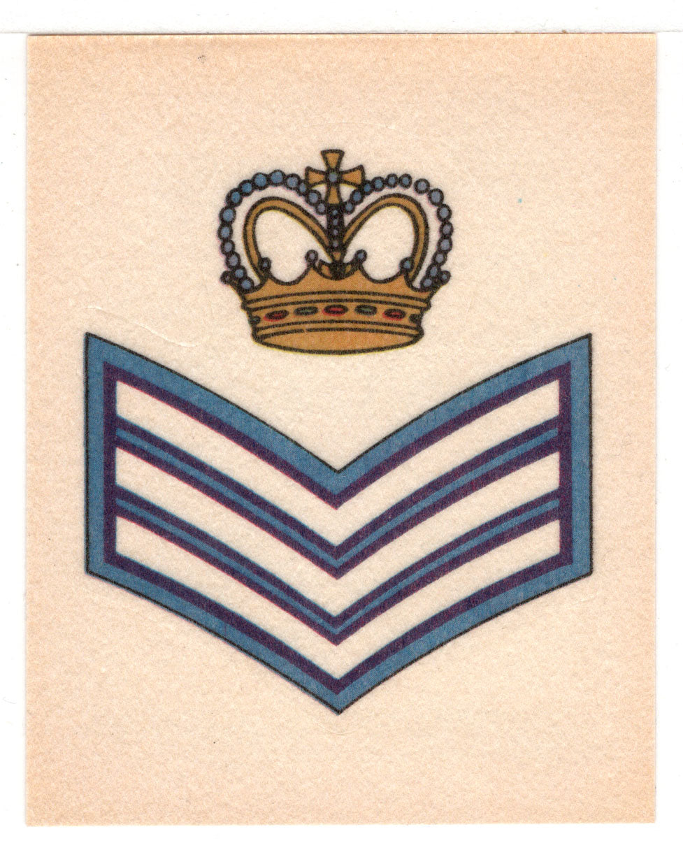 Sergeant Stripes with Crown (Trading Card - Sticker) Figurine Super Stickers - 1979 Panini - Mint
