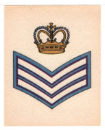 Sergeant Stripes with Crown (Trading Card - Sticker) Figurine Super Stickers - 1979 Panini - Mint