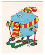 Skiing Pro (Trading Card - Sticker) Figurine Super Stickers - 1979 Panini - Mint
