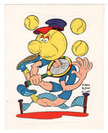 Tennis Pro (Trading Card - Sticker) Figurine Super Stickers - 1979 Panini - Mint