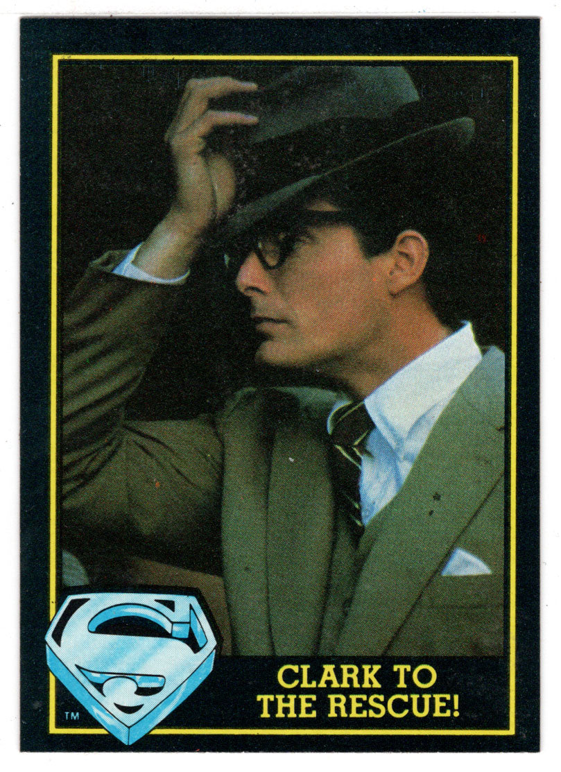 Clark to The Rescue! (Trading Card) - Superman III - 1983 Topps # 7 - Mint