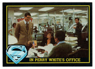 In Perry White's Office (Trading Card) - Superman III - 1983 Topps # 11 - Mint