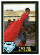 A Job for Superman (Trading Card) - Superman III - 1983 Topps # 17 - Mint