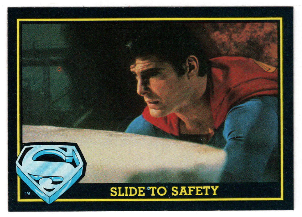 Slide to Safety (Trading Card) - Superman III - 1983 Topps # 20 - Mint