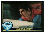 Slide to Safety (Trading Card) - Superman III - 1983 Topps # 20 - Mint