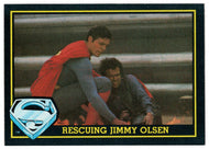 Rescuing Jimmy Olsen (Trading Card) - Superman III - 1983 Topps # 23 - Mint