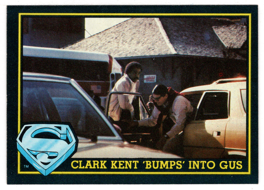 Clark Kent 'Bumps' into Gus (Trading Card) - Superman III - 1983 Topps # 33 - Mint