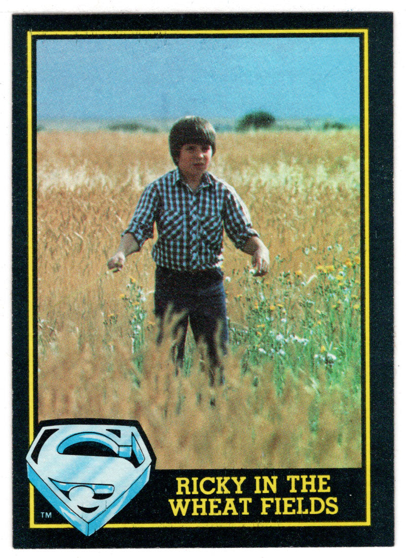 Ricky in The Wheat Fields (Trading Card) - Superman III - 1983 Topps # 35 - Mint