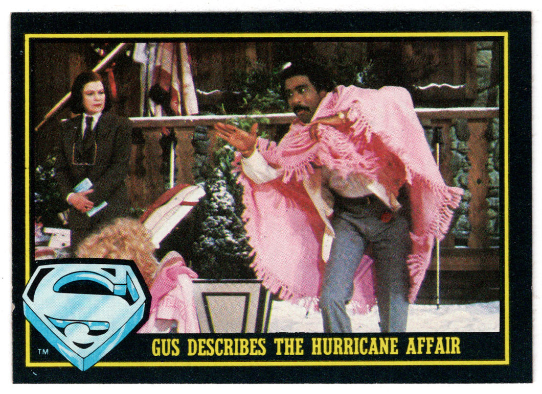 Gus Describes The Hurricane Affair (Trading Card) - Superman III - 1983 Topps # 44 - Mint