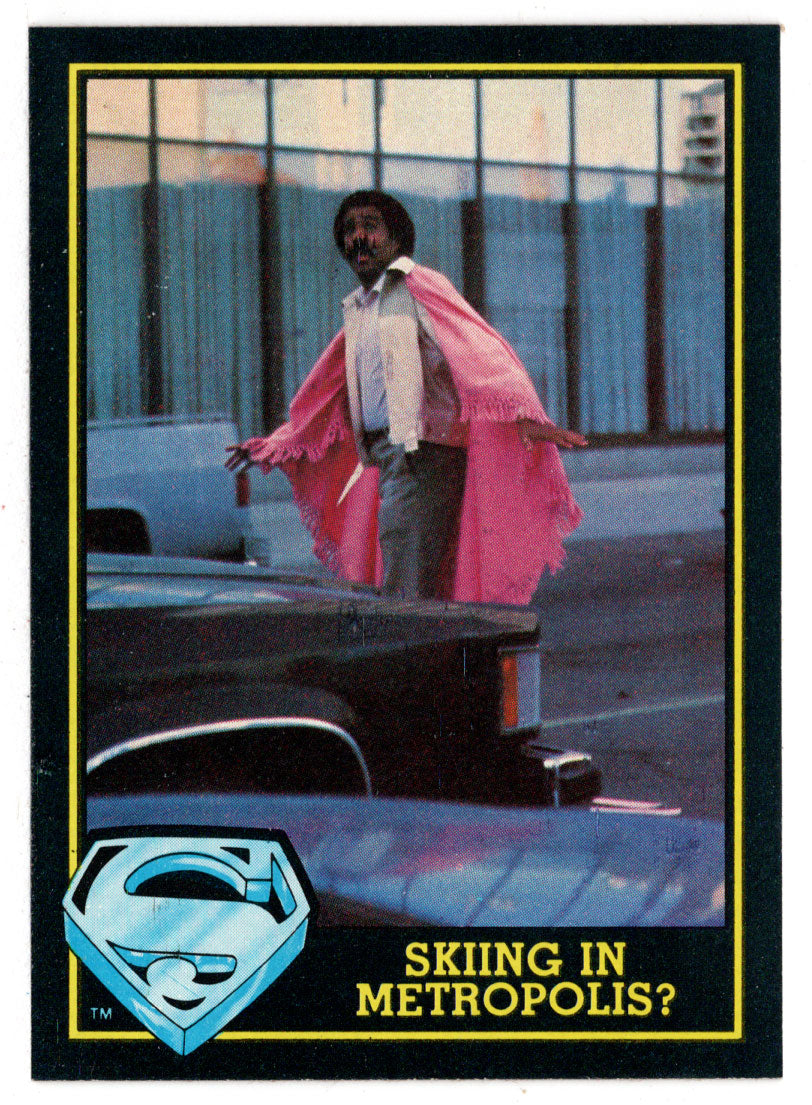 Skiing in Metropolis? (Trading Card) - Superman III - 1983 Topps # 46 - Mint